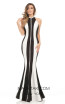 Johnathan Kayne 7099 Black White Front Drses