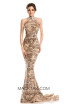 Johnathan Kayne 7238 Champagne Gold Front Dress