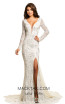 Johnathan Kayne 8009 White Front Dress