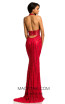 Johnathan Kayne 8016 Red Back Dress
