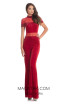 Johnathan Kayne 8202 Red Front Dress
