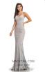 Johnathan Kayne 8210 Silver Front Dress