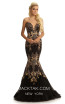 Johnathan Kayne 9001 Black Gold Front Dress