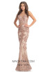 Johnathan Kayne 9002 Rose Gold Front Dress