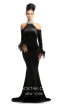 Johnathan Kayne 9015 Black Front Dress