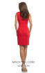 Johnathan Kayne 9022 Red Back Dress