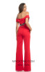 Johnathan Kayne 9023 Red Back Dress