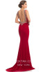 Johnathan Kayne 9024 Red Back Dress