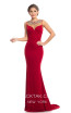 Johnathan Kayne 9024 Red Front Dress