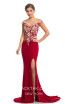 Johnathan Kayne 9031 Red Gold Front Dress