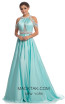 Johnathan Kayne 9034 Aqua Front Dress