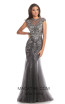 Johnathan Kayne 9039 Charcoal Front Dress
