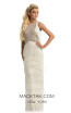 Johnathan Kayne 9050 White Front Dress