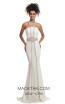 Johnathan Kayne 9051 White Front Dress