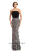 Johnathan Kayne 9053 Black Silver Front Dress