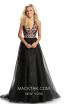 Johnathan Kayne 9066 Black Rose Gold Front Dress