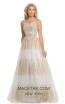 Johnathan Kayne 9067 White Front Dress