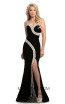 Johnathan Kayne 9075 Black Front Dress