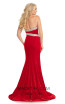 Johnathan Kayne 9075 Red Back Dress