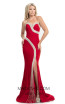 Johnathan Kayne 9075 Red Front Dress