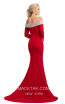 Johnathan Kayne 9084 Red Back Dress