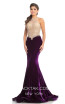 Johnathan Kayne 9087 Purple Gold Front Dress