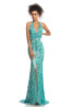 Johnathan Kayne 9100 Turquoise Front Dress