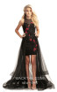 Johnathan Kayne 9120 Black Red Front Dress