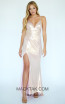 Jolene 20028 Iridescent Rose Gold Front Dress