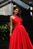 Jadore Australia JX3068 Red Front Dress