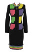 KNY H147 Black Multi Front Knit Suit 