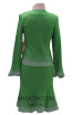 NY H152 Green Back Knit Suit 