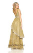 Kourosh Evening 80122 Gold Back Dress
