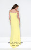 Kourosh Evening E3924 Yellow Back Dress