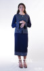 Kourosh KNY Knit KH034 Navy Blue Dress