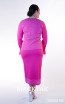 Kourosh KNY Knit KH034 Shocking Pink Back Dress