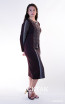 Kourosh KNY Knit KH035 Expresso Side Dress