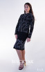 Kourosh KNY Knit KH036 Black Side Dress
