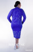 Kourosh KNY Knit KH036 Royal Blue Back Dress