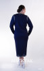 Kourosh KNY Knit KH037 Navy Long Sleeve Dress