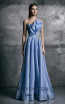 La Mode Toujours Grace Blue Front Evening Dress