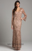 Lara 29910 Champagne Front Evening Dress