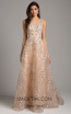 Lara 29922 Champagne Front Evening Dress