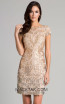 Lara 33034 Nude Multi Front Evening Dress