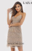 Lara 29721 Front Nude Silver Dress