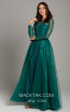 Lara 29857 Dark Green Front Evening Dress