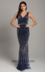 Lara 29860 Navy Front Evening Dress