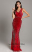 Lara 29860 Red Front Evening Dress