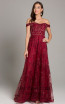 Lara 29861 Dark Red Front Evening Dress