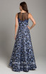 Lara 29867 Navy Floral Back Dress